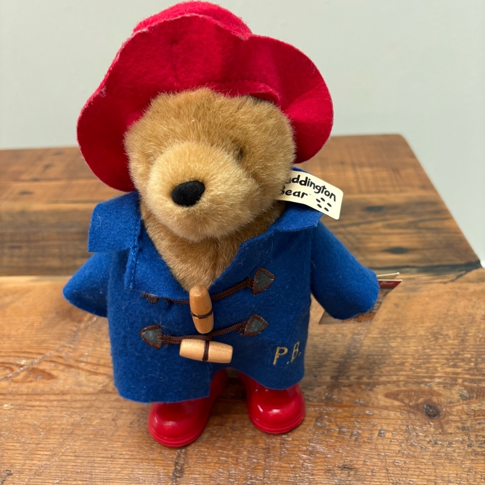 Paddington Bear with Red Hat and Blue Coat 10” with Tags